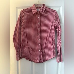 The Perfect Shirt by Rochelle Behrens: Red & White Check Gingham Button Down